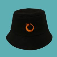 Korean Embroidery Dragon Fisherman Hat sku image 1