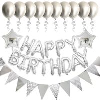 Happy Birthday Letter Aluminum Film Balloon Set sku image 6