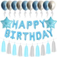 Happy Birthday Letter Aluminum Film Balloon Set sku image 3