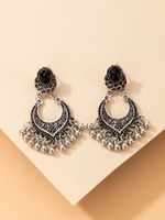 Fashion Exaggerated New Geometric Small Bells Tassel Earrings main image 3