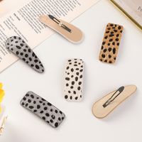 Black And White Dot Leopard Print Hairpin main image 4