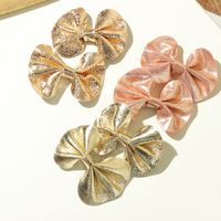 Children's Shiny Leather Bow Hairpin main image 5