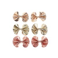 Children's Shiny Leather Bow Hairpin main image 6