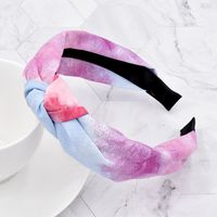 Rainbow Ink Color Fabric Knotted Headband main image 3