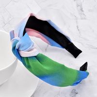 Rainbow Ink Color Fabric Knotted Headband main image 5