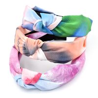 Rainbow Ink Color Fabric Knotted Headband main image 6