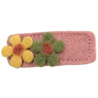 Korean Cloth Square Flower Hairpin main image 6