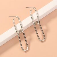 Hip-hop Retro Geometric Metal Long Earrings main image 4