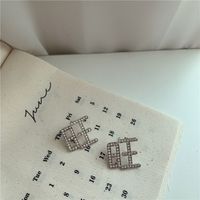 Boucles D&#39;oreilles Diamants Clignotants Coréens main image 5