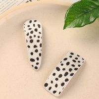 Black And White Dot Leopard Print Hairpin sku image 1