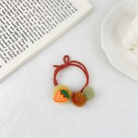 Korean Creative Fruit Strawberry Hair Rope sku image 3