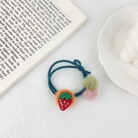 Korean Creative Fruit Strawberry Hair Rope sku image 4