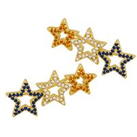 Five-pointed Star  Love Earrings sku image 1