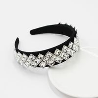 Fashion Wide-sided Square Diamond Headband sku image 3