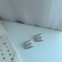 Koreanische Ohrringe Mit Blinkenden Diamanten sku image 1