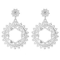 Longues Boucles D&#39;oreilles Fleur En Alliage sku image 4