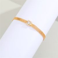 New Real Gold Plated Diamond Bracelet sku image 1