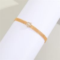 New Real Gold Plated Diamond Bracelet sku image 2