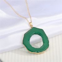 New Exaggerated Personality Irregular Hollow Resin Necklace sku image 1