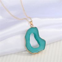 New Exaggerated Personality Irregular Hollow Resin Necklace sku image 4