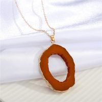 New Exaggerated Personality Irregular Hollow Resin Necklace sku image 6