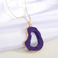 New Exaggerated Personality Irregular Hollow Resin Necklace sku image 8