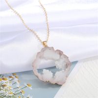 Exaggerated Personality Imitation Agate Large Pendant Necklace sku image 2