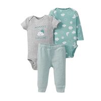 Fashion Three-piece Baby Short-length Romper Suit sku image 11