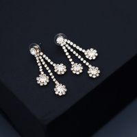 Luxury Rhinestone Necklace Earring Set main image 4