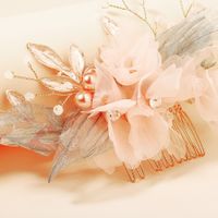 Handmade Cloth Flower  Hair Comb main image 5