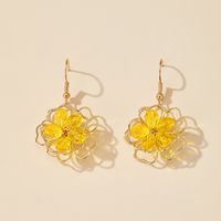 Yellow Flower Earrings main image 2