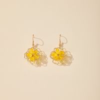 Yellow Flower Earrings main image 6