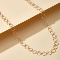 Boho Style Leaf Diamond  Geometric Circle Love Tassel  Waist Chain main image 5