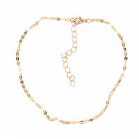 Alloy Single Layer Clavicle Chain Gold  Fashion Necklace main image 3