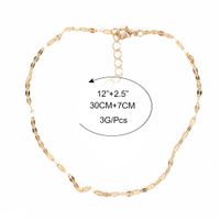 Alloy Single Layer Clavicle Chain Gold  Fashion Necklace main image 6