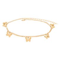 Simple  Alloy Diamond Butterfly Necklace main image 6