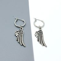 Retro Punk Hip-hop Alloy Feather Wings Earring main image 4