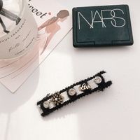 Korean Wool Inlaid Diamond Hair Clip main image 4