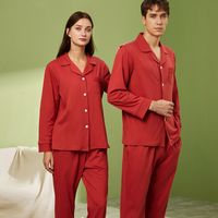 Pure Cotton Long-sleeved Cardigan  Pajamas Suit main image 1