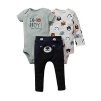 Fashion Three-piece Baby Short-length Romper Suit sku image 16
