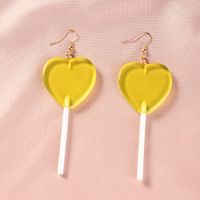 Sweet Candy Color Heart Lollipop Earrings main image 4