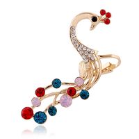 Fashion Diamond Peacock Color Diamond Ear Clip main image 3