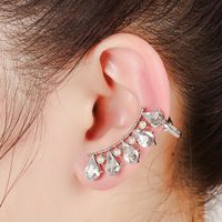 Pearl Zircon Crystal Diamond Ear Clip main image 2