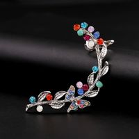 Colorful Diamond Leaf Alloy Hypoallergenic Earrings main image 6