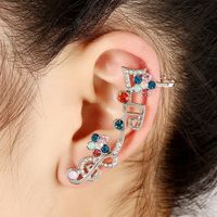 Fashion Colorful Diamond Musical Notes Hypoallergenic Earrings main image 4