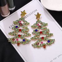 Creative Simple Christmas Tree Earrings main image 3