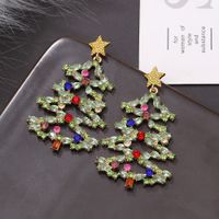 Creative Simple Christmas Tree Earrings main image 4
