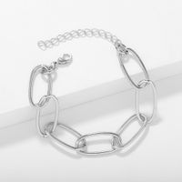 New  Women's Simple Couple Thick Chain Bracelet main image 3