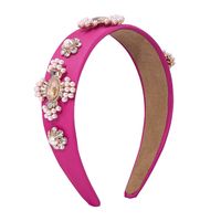 Baroque Fashion Retro Broad-brimmed Pearl Headband main image 3