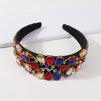 Baroque Fashion Retro Diamond-studded  Headband main image 3